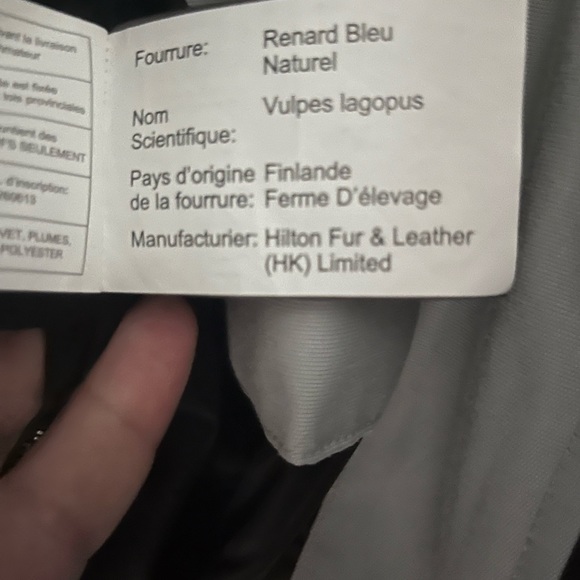 Moose knuckle winter jacket with white fox firm trim - Picture 6 of 6